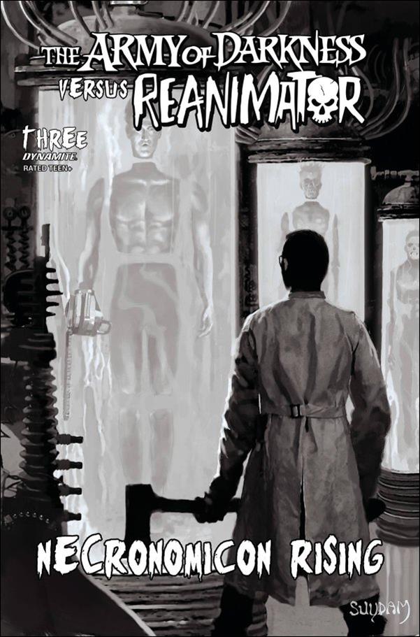 Army of Darkness vs Reanimator: Necronomicon Rising issue 3-F Arthur Suydam 1:15 B&W Cover