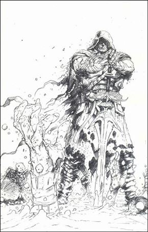 Valen the Outcast issue 1-F Trevor Hairsine 1:50 B&W Virgin Cover