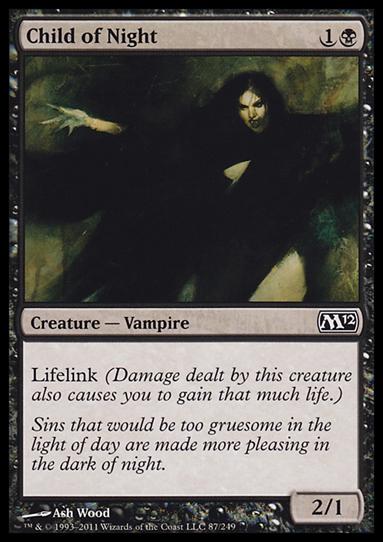 Magic the Gathering: 2012 Core Set (Base Set) card 87 Child of Night