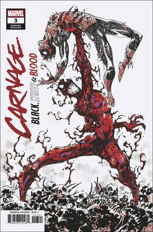Carnage: Black, White & Blood issue 3-C John McCrea 1:25 Cover