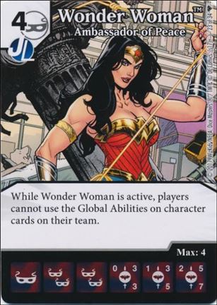 DC Comics Dice Masters Superman and Wonder Woman Starter Set card 23 Wonder Woman: Ambassador of Peace 