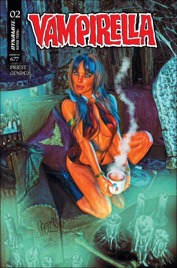 Vampirella (2025) issue 2-ZD Mark Spears Blue 1:10 Cover