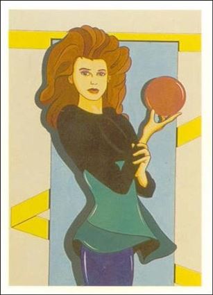 Art of Curves (Base Set) card 44 Girl With Red Ball