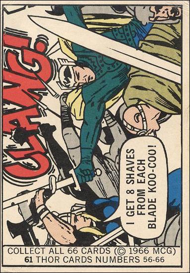 Marvel Superheroes (Base Set) card 61 I Get 8 Shaves From Each Blade Koo-Coo!
