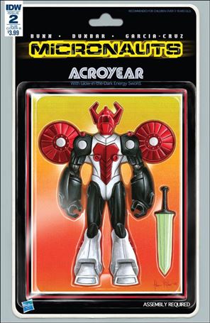 Micronauts (2016) issue 2-C Adam Riches Action Figure Subscription Cover