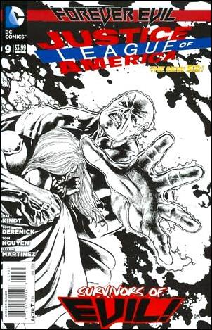 Justice League of America (2013)  issue 9-E Doug Mahnke 1:100 Black and White Cover