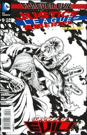Justice League of America (2013)  issue 9-E Doug Mahnke 1:100 Black and White Cover