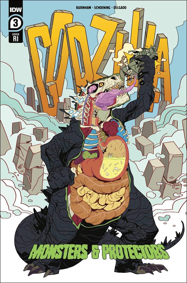 Godzilla: Monsters & Protectors issue 3-C Jorge Monlongo 1:10 Cover
