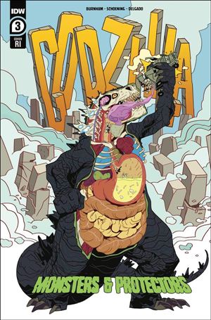 Godzilla: Monsters & Protectors issue 3-C Jorge Monlongo 1:10 Cover