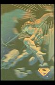 Superman Holo Series (Gold Hologram Parallel Base Set) card 2 Rockets From Fire!