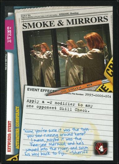 X-Files (Promo) card PR97-06-SC4 Smoke & Mirrors