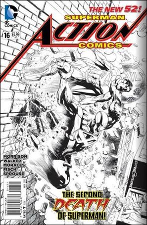 Action Comics (2011) issue 16-E Rags Morales 1:100 Sketch Cover