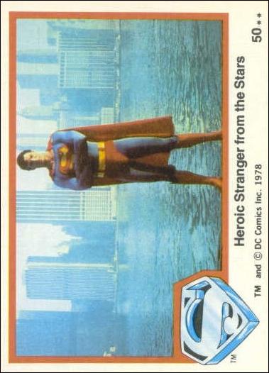 Superman (Movie) Series 1 (Base Set) card 50 Heroic Stranger from the Stars