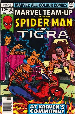 Marvel Team-Up (1972) issue 67-B UK Price Cover