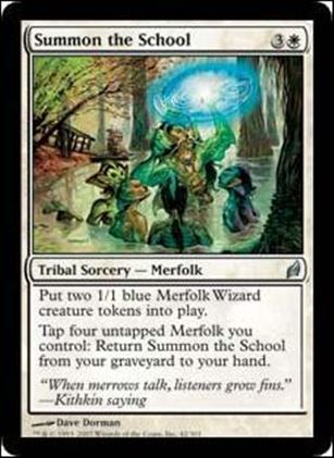 Magic the Gathering: Lorwyn  card 42-Z-INVALID Summon The School
