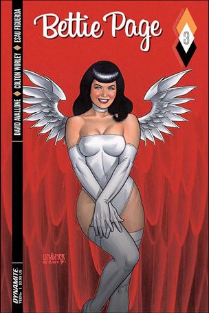 Bettie Page (2017) issue 3 Joseph Michael Linsner Cover