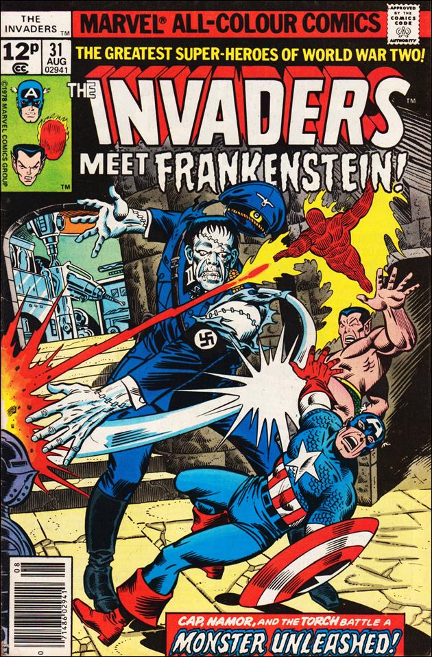Invaders (1975) issue 31-B UK Price Cover