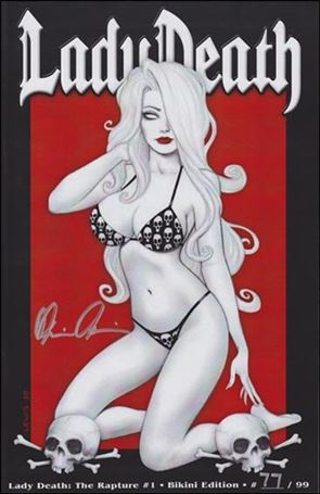 Lady Death: The Rapture issue 1-DM Bikini Edition 1/99 Red Cover 1/20