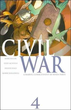 Civil War (2006) issue 4 Steve McNiven Cardstock Color Cover