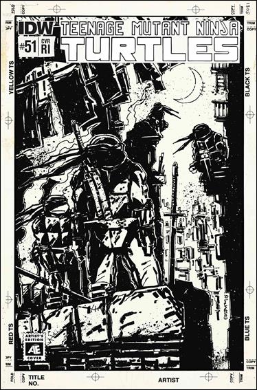 Teenage Mutant Ninja Turtles (2011) issue 51-C Kevin Eastman 1:10 Artist's Edition Cover