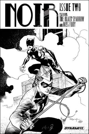 Noir issue 2-B Adrian Syaf 1:25 Black & White Cover