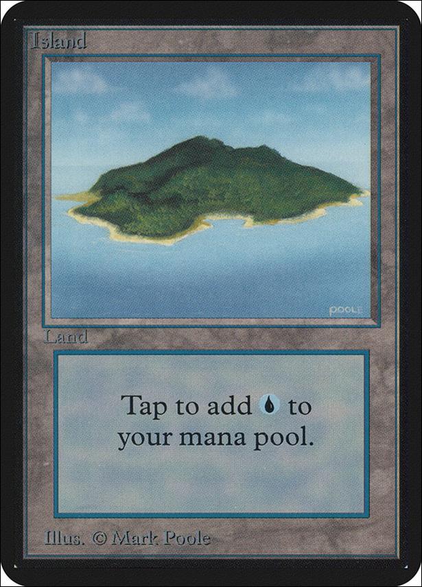 Magic the Gathering: Limited Edition Alpha (Base Set) card 287 Island