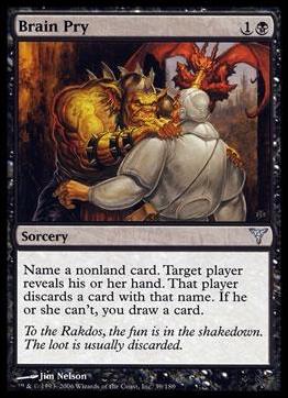 Magic the Gathering: Dissension (Base Set) card 39 Brain Pry