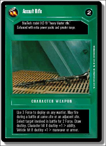 Star Wars: Premiere Limited (Base Set) card 153 Assault Rifle