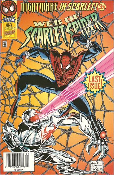 Web of Scarlet Spider issue 4-B Newsstand Edition / Price Variant