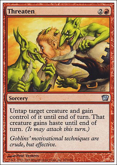 Magic the Gathering: 9th Edition (Base Set) card 223 Threaten