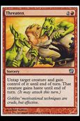 Magic the Gathering: 9th Edition (Base Set) card 223 Threaten