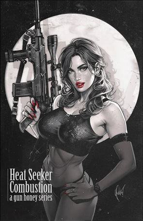 Heat Seeker: Combustion: A Gun Honey Series issue 2-N Cedric Poulat 616 Comics Greyscale Cover, 1/250