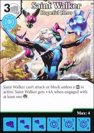 DC Comics Dice Masters War of Light card 98 Saint Walker: Hopeful Hero