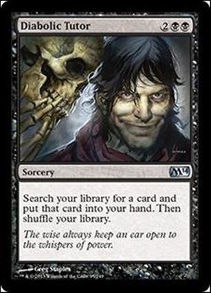 Magic the Gathering: 2014 Core Set (Base Set) card 95 Diabolic Tutor