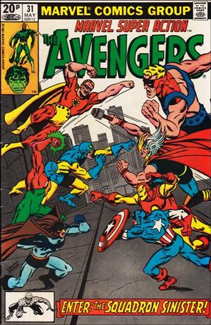 Marvel Super Action (1977) issue 31-B UK Price Cover