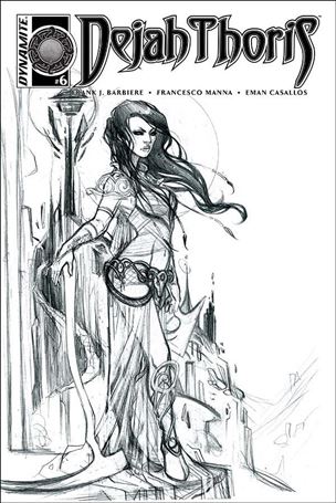 Dejah Thoris (2016) issue 6-B 1:10 Black & White Cover