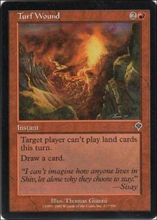 Magic the Gathering: Invasion (Base Set) card 177 Turf Wound