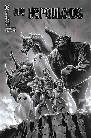 Herculoids (2025) issue 2-W Felipe Massafera B&W 1:7 Cover