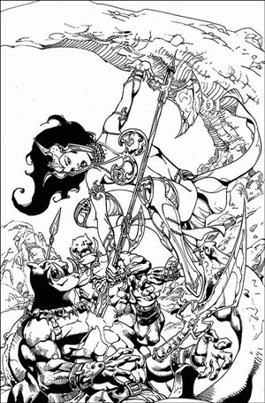 Dejah Thoris (2019) issue 1-J Roberto Castro 1:11 Black and White Virgin Cover
