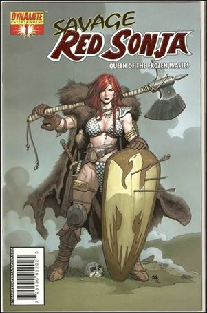 Savage Red Sonja: Queen of the Frozen Wastes issue 1-D Frank Cho Fiery Red Foil Cover 1/375