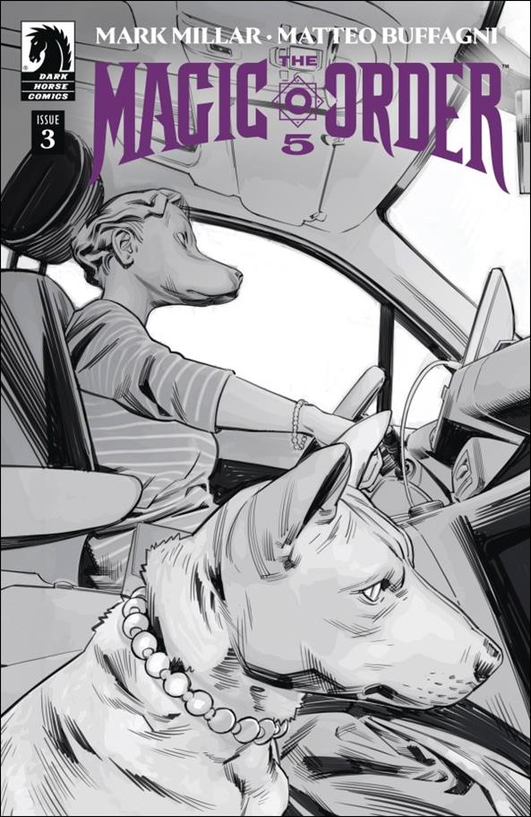 Magic Order 5 issue 3-B Matteo Buffagni B&W Cover