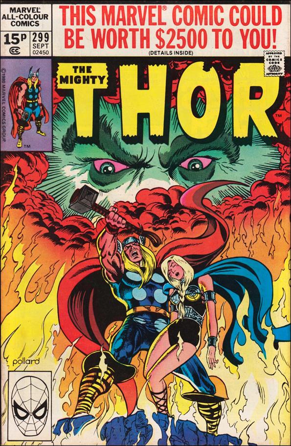 Thor (1966) issue 299-B UK Price Cover