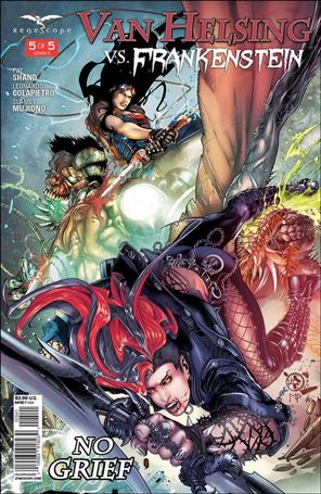 Van Helsing vs Frankenstein issue 5-D Leonardo Colapietro Cover