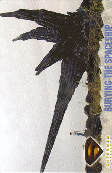 Superman Returns: The Movie (Base Set) card 35 Burying The Spaceship