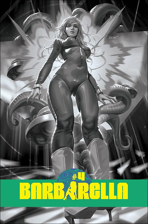 Barbarella (2021) issue 4-O Derrick Chew 1:25 Black & White Cover