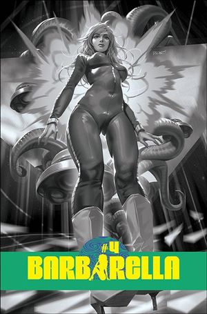 Barbarella (2021) issue 4-O Derrick Chew 1:25 Black & White Cover