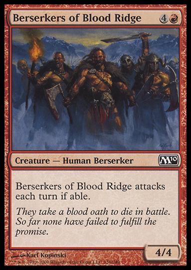 Magic the Gathering: 2010 Core Set (Base Set) card 126 Berserkers of Blood Ridge