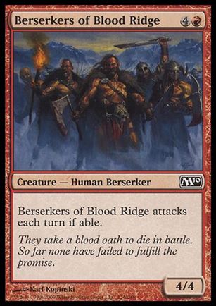 Magic the Gathering: 2010 Core Set (Base Set) card 126 Berserkers of Blood Ridge