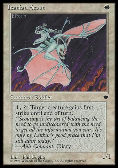 Magic the Gathering: Fallen Empires (Base Set) card 13 Icatian Scout