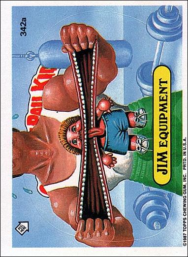 Garbage Pail Kids: Series 09 (Base Set) card 342a Jim Equipment